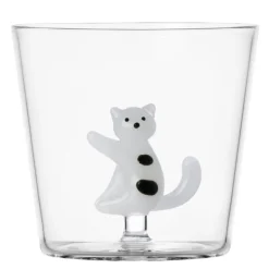 Tabby Cat vannglass 35 cl katt med prikker