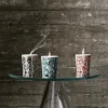 Taika lys 9 cm granatrød
