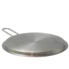 Tallerkenlokk 24 cm rustfritt stål