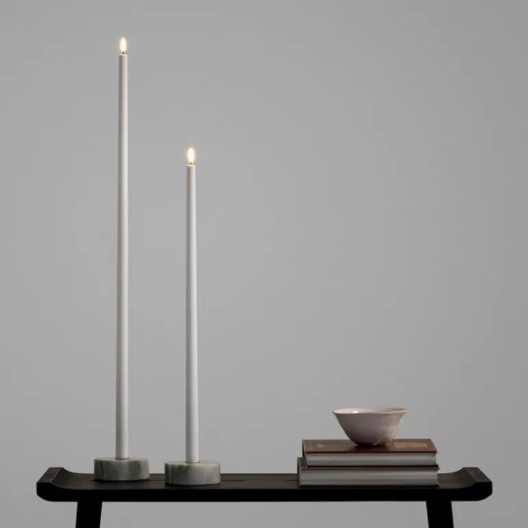 Taper Candles Led kronelys 2,3x55 cm 1 stk nordic white