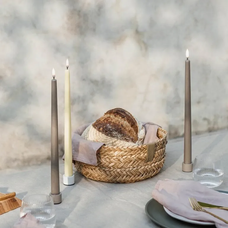 Taper Candles lysestake 3,2x2,3 cm 2 stk hvit