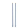 Taper Candles slim LED-kronelys 2,3x32 cm 2 stk lys blå