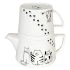 Tea For Me tekanne og krus 40 cl Funny Cats