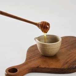 Teak honningskje 19 cm tre