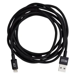 Tech kabel lightning 1,85m svart