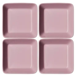 Teema fat 12x12 cm 4 stk rose