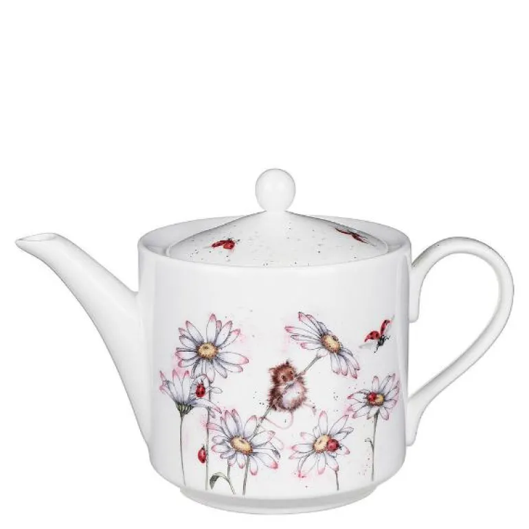 Tekanne 1,13L mus og blomst