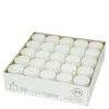 Telys 3,8x2,4 cm 50 stk hvit