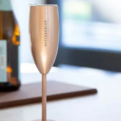 Termo champagneglass LYKKEBOBLER 12 cl roségull