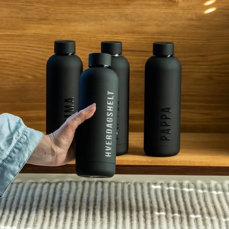 Termoflaske hverdagshelt 50 cl svart