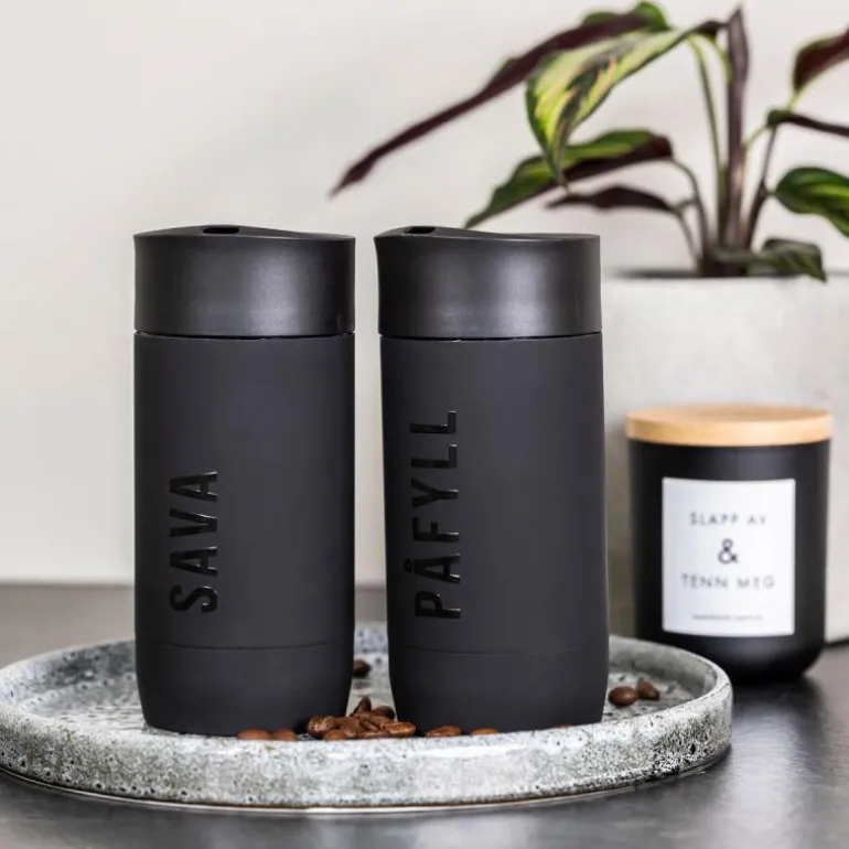 Termokopp 24 cl påfyll svart
