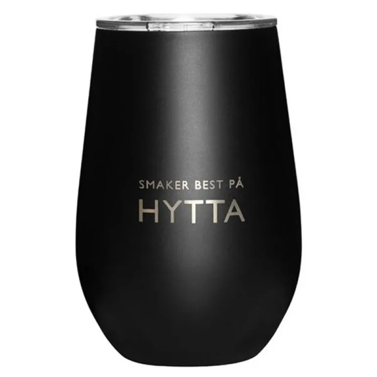 Termokopp hytta 33 cl svart