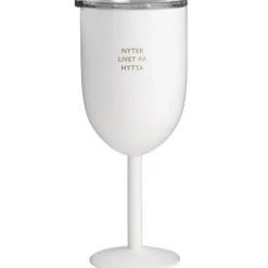 Termo vinglass nyter livet på hytta 40 cl hvit
