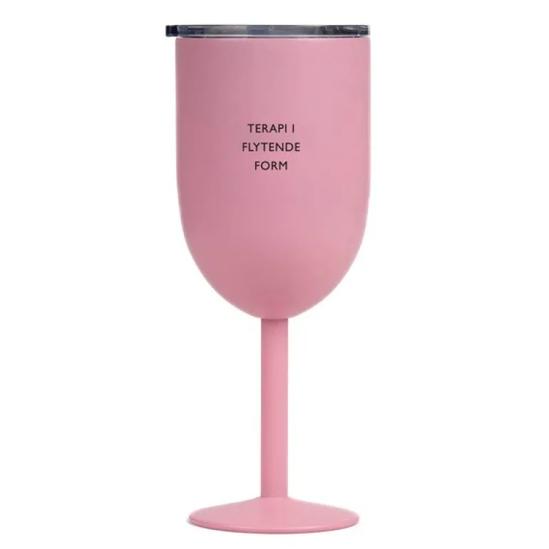 Termo vinglass TERAPI I FLYTENDE FORM 40 cl lys rosa