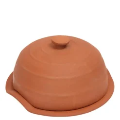 Terracotta ildfast form for ost med lokk 17,5 cm