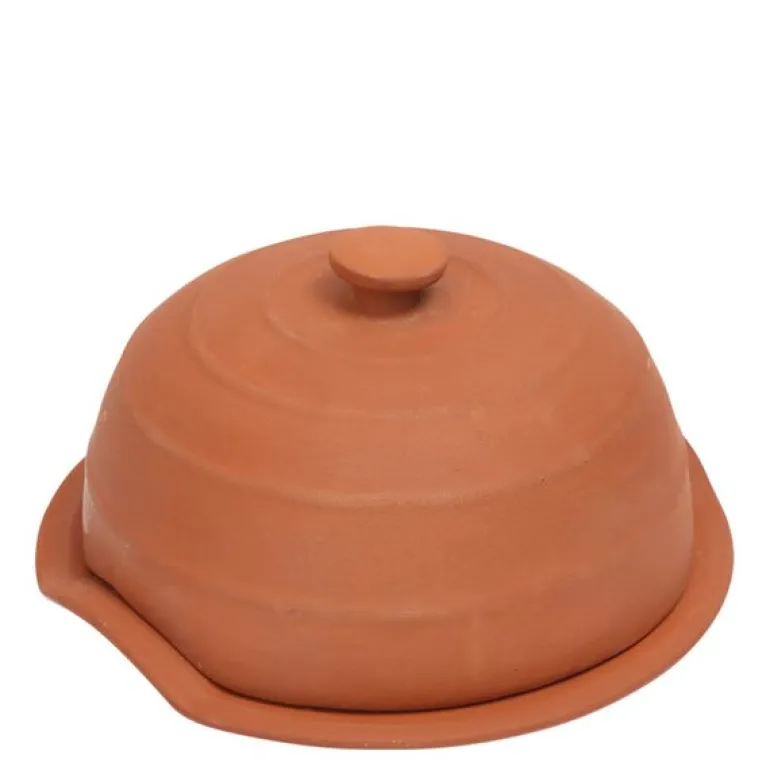 Terracotta ildfast form for ost med lokk 17,5 cm