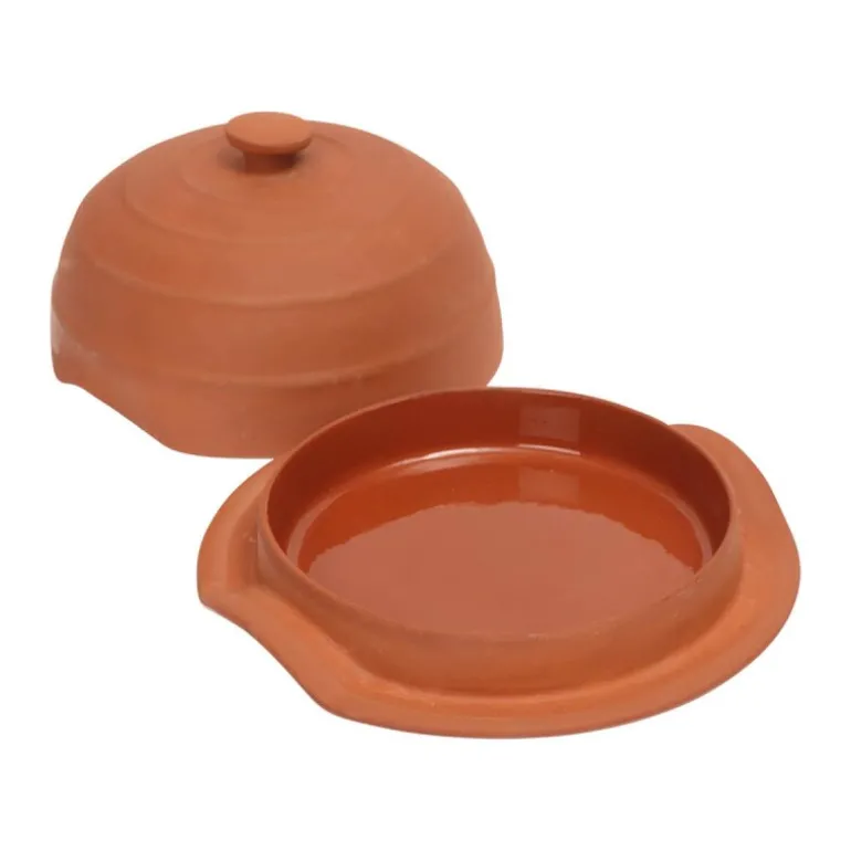 Terracotta ildfast form for ost med lokk 17,5 cm
