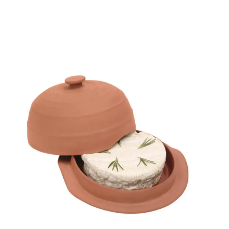 Terracotta ildfast form for ost med lokk 17,5 cm