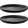 Theo tallerken 22 cm 2 stk svart