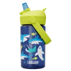 Thrive Flip Straw Kids drikkeflaske 0,4L sharks and rays
