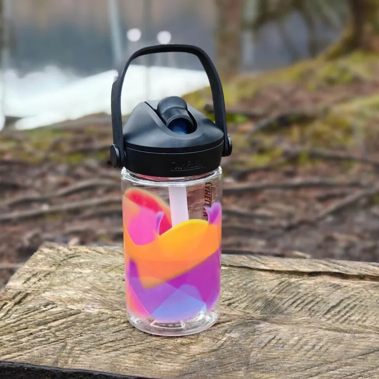 Thrive Flip Straw Kids drikkeflaske 0,4L golden hour
