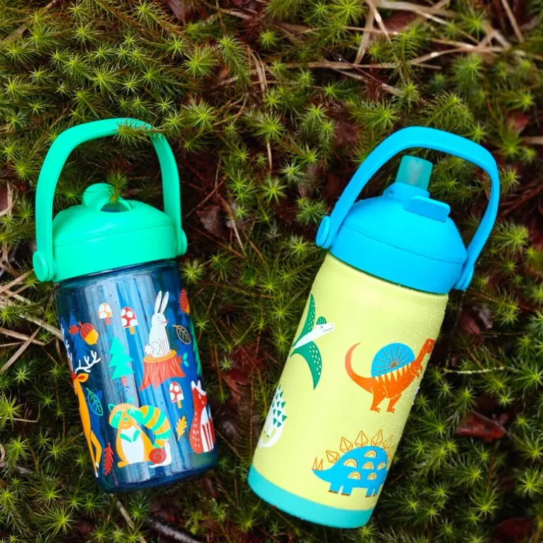 Thrive Flip Straw Kids VSS drikkeflaske 0,35L dinosaur dino jam