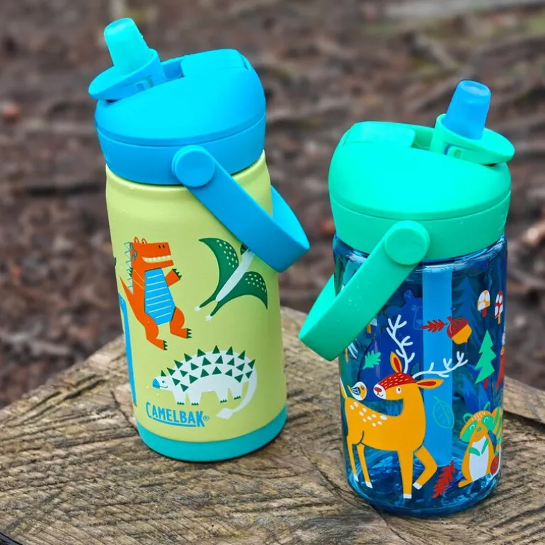 Thrive Flip Straw Kids VSS drikkeflaske 0,35L dinosaur dino jam