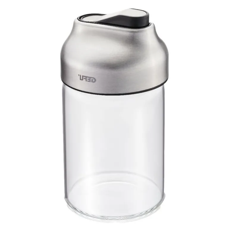 Tip sukkerstrøer 180 ml klar/stål