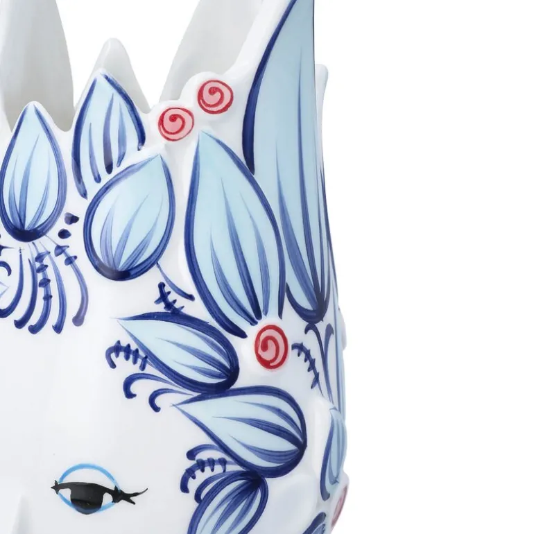 Titania vase 25 cm blå