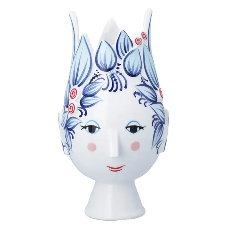 Titania vase 25 cm blå