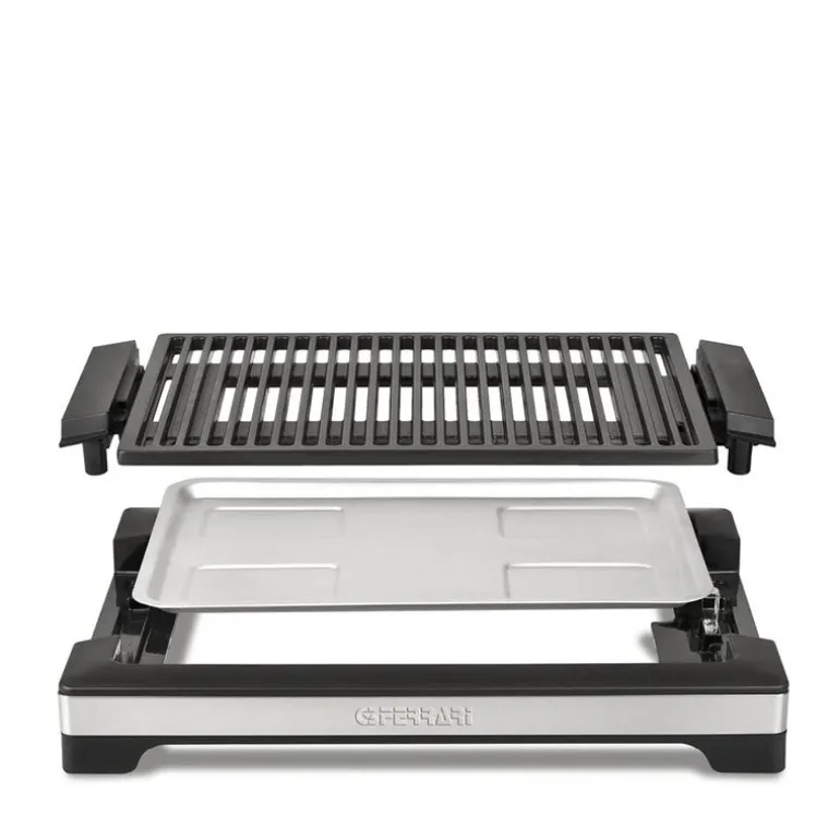 Tito bordgrill 45x30,5 cm svart/stål