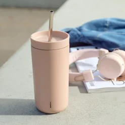 To Go Sip termokopp med sugerør 40 cl heather