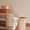 Top Fit Medium høy oppbevaringskurv m/lokk 24x18x11 cm copper blush