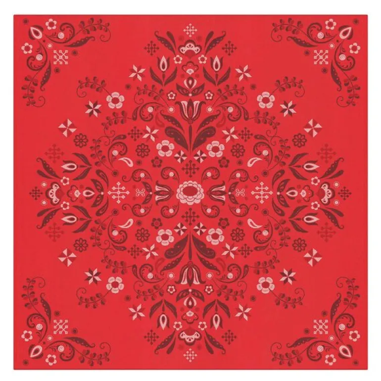 Torplyckan duk 145x145 cm rød