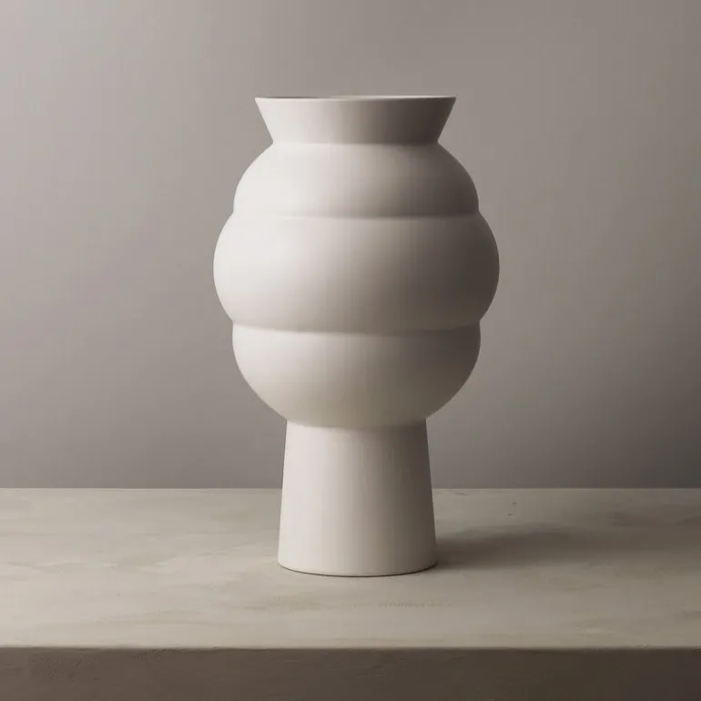 Tortus Archie No.4 vase 37 cm hvit