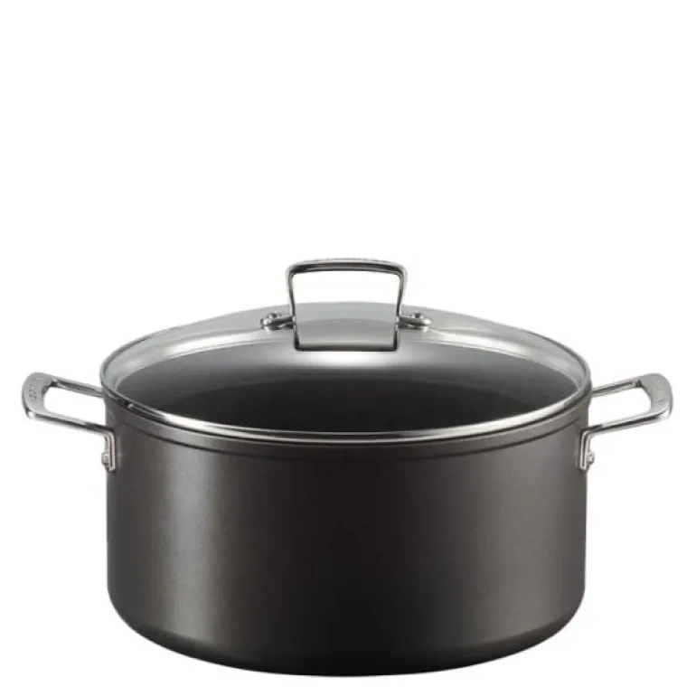 Toughened Non-Stick gryte med glasslokk 6 L