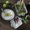 Toulouse kvadratisk ildfast form 17,5x17,5x4,5 cm hvit