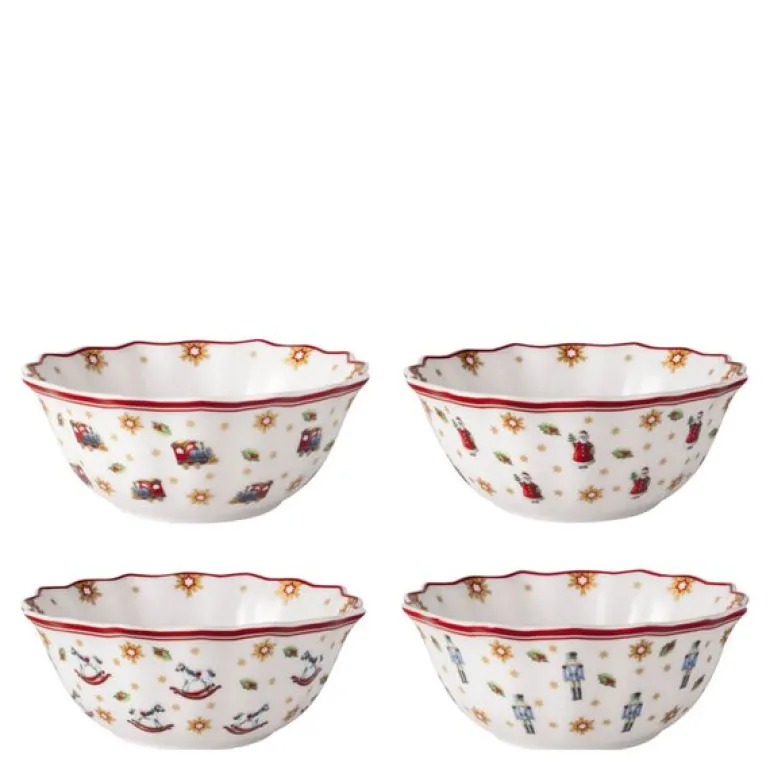 Toy's Delight jubileums skålsett 15 cm 4 stk multi