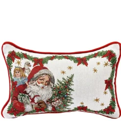 Toys Fantasy Gobelin vendbar pute santa 48x32 cm