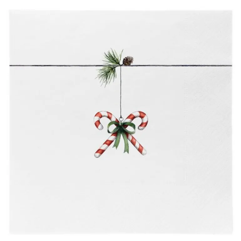 Tradisjon juleserviett lunsj 33x33 cm 20 stk polka