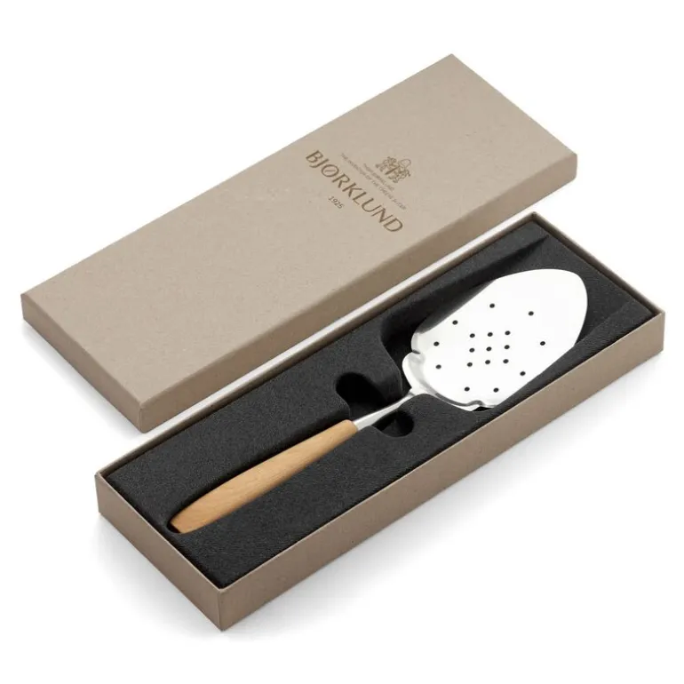Treskaft fiskespade 24 cm bjørk