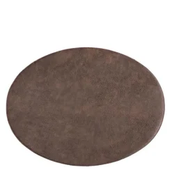 Troja dekkebrikke 45x33 cm oval kaffe