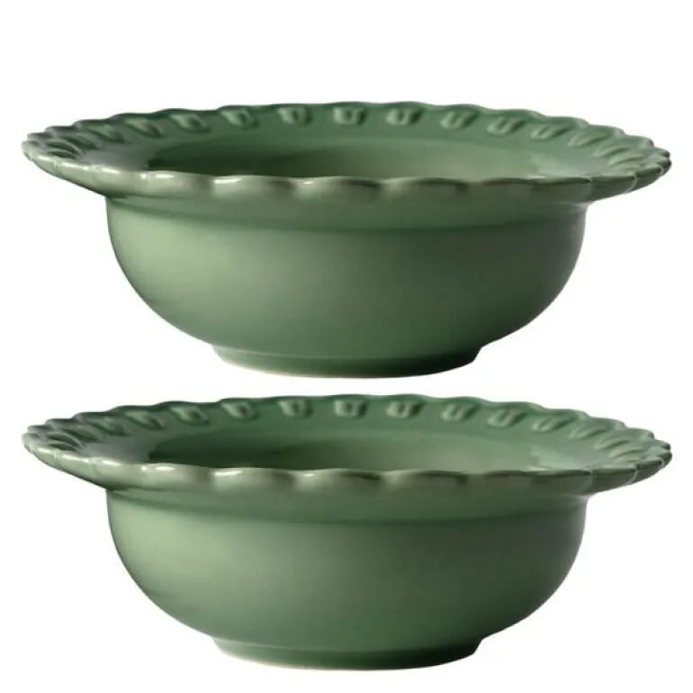 Tulipa dyp tallerken 17 cm 2 stk verona green