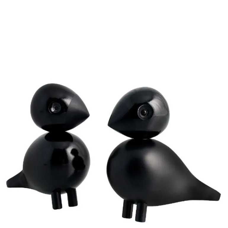 Turtelduer bøk 9 cm svart