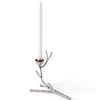 Twiggy lysestake XS 18 cm gull sølv