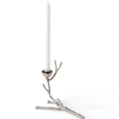 Twiggy lysestake XS 18 cm gull sølv