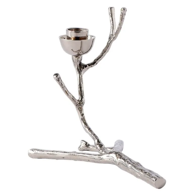 Twiggy lysestake XS 18 cm gull sølv