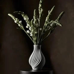 Twist vase 18 cm hvit