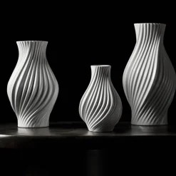 Twist vase 18 cm hvit