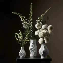 Twist vase 18 cm hvit